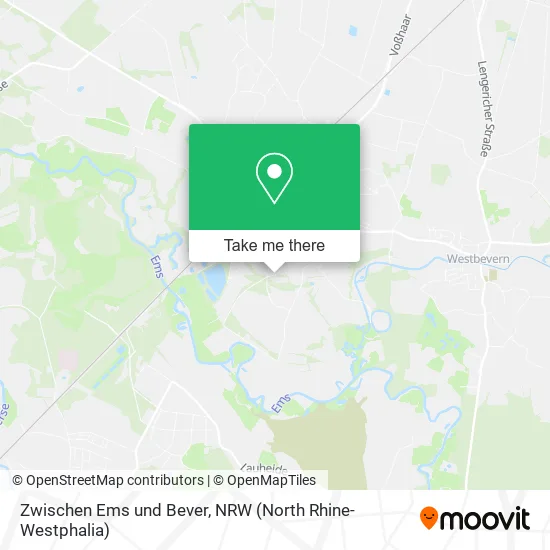 Zwischen Ems und Bever map