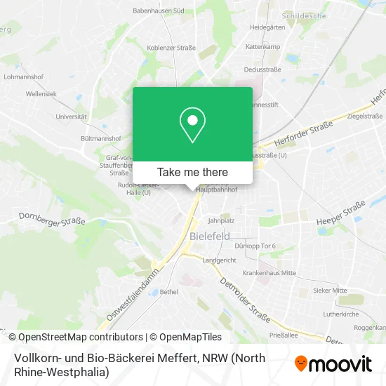 Карта Vollkorn- und Bio-Bäckerei Meffert