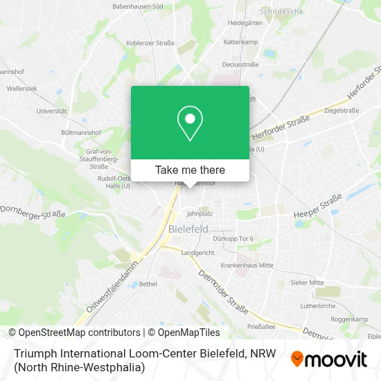 Triumph International Loom-Center Bielefeld map