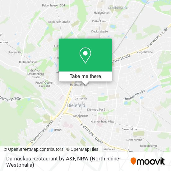 Damaskus Restaurant by A&F map