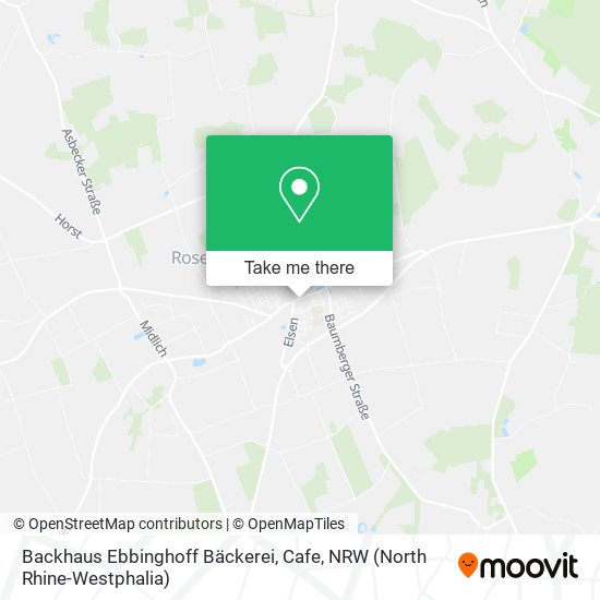 Backhaus Ebbinghoff Bäckerei, Cafe map