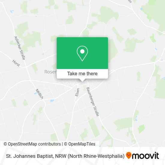 St. Johannes Baptist map
