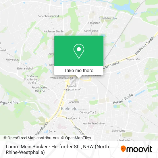 Карта Lamm Mein Bäcker - Herforder Str.