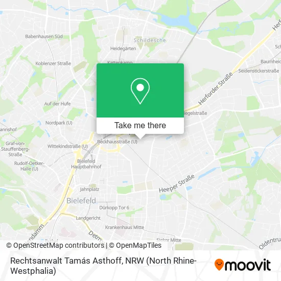 Карта Rechtsanwalt Tamás Asthoff