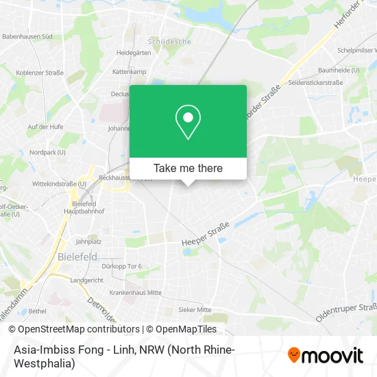 Карта Asia-Imbiss Fong - Linh
