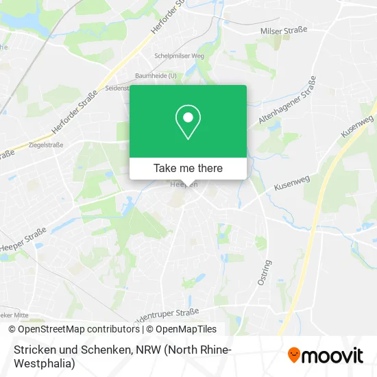 Stricken und Schenken map