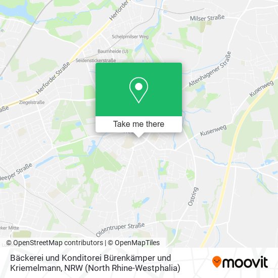 Bäckerei und Konditorei Bürenkämper und Kriemelmann map