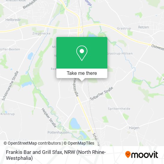 Frankis Bar and Grill Sfax map