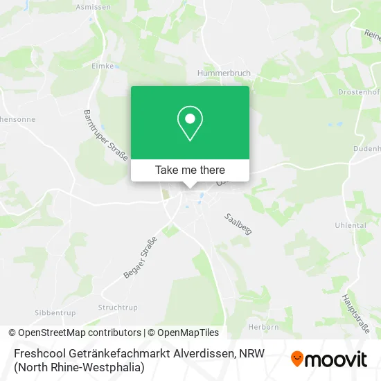 Карта Freshcool Getränkefachmarkt Alverdissen