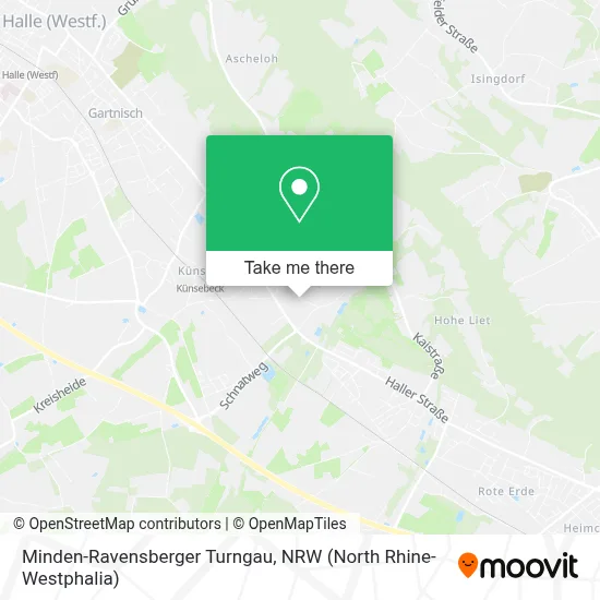 Minden-Ravensberger Turngau map