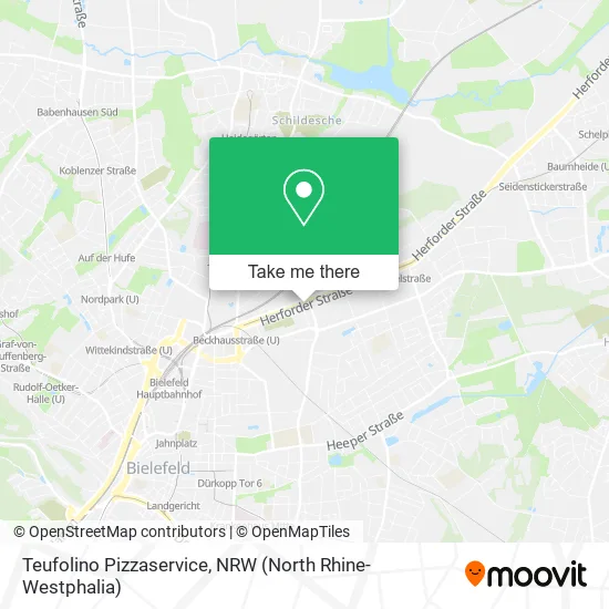Карта Teufolino Pizzaservice
