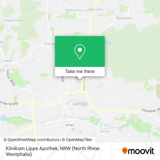 Klinikum Lippe Apothek map
