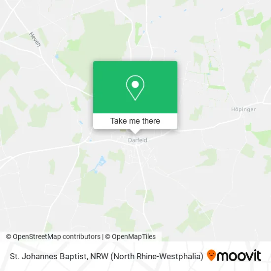 St. Johannes Baptist map