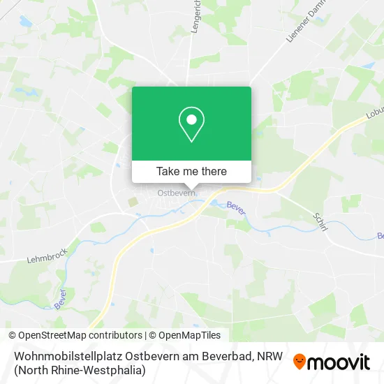 Карта Wohnmobilstellplatz Ostbevern am Beverbad