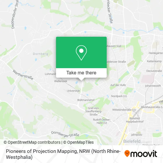 Pioneers of Projection Mapping map