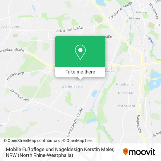 Карта Mobile Fußpflege und Nageldesign Kerstin Meier
