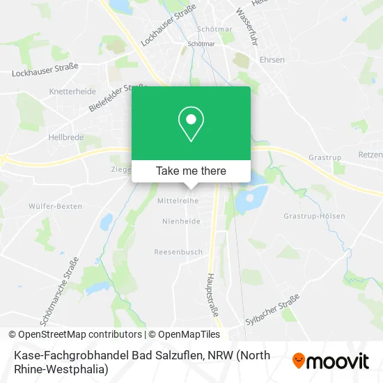 Карта Kase-Fachgrobhandel Bad Salzuflen