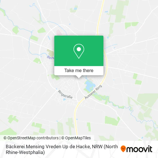 Карта Bäckerei Mensing Vreden Up de Hacke