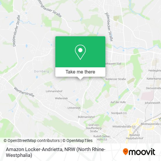 Amazon Locker-Andrietta map