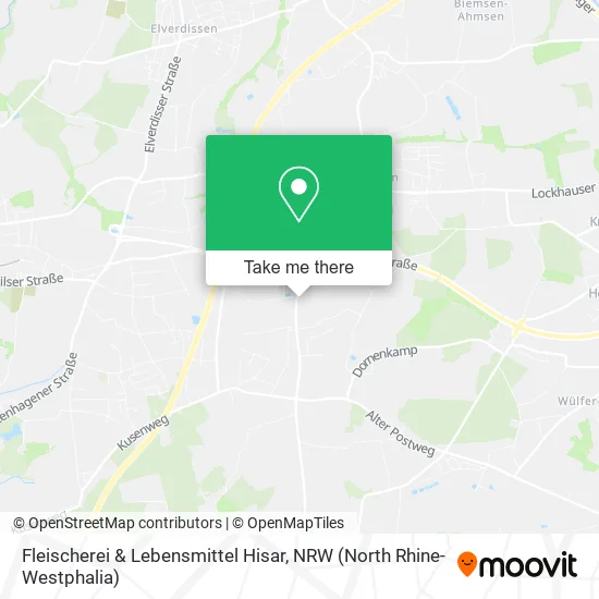 Карта Fleischerei & Lebensmittel Hisar