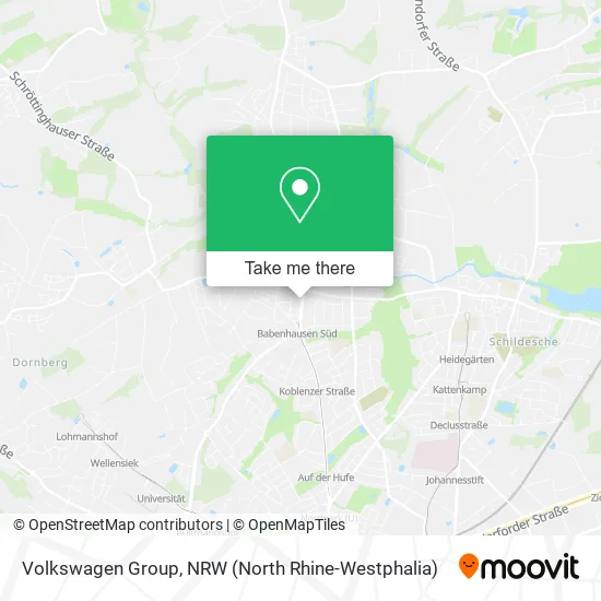 Volkswagen Group map