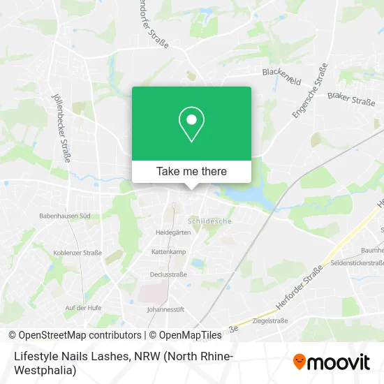 Lifestyle Nails Lashes map