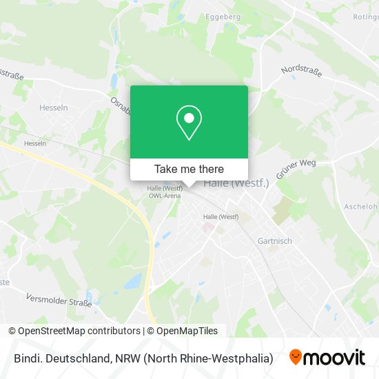 Bindi. Deutschland map