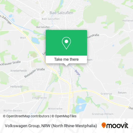 Volkswagen Group map