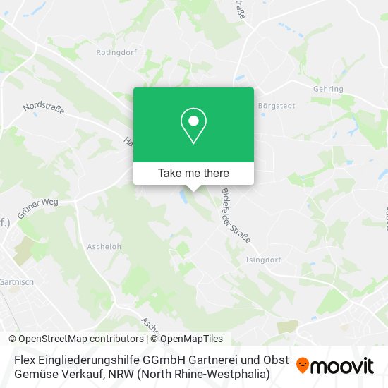 Flex Eingliederungshilfe GGmbH Gartnerei und Obst Gemüse Verkauf map