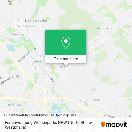 Ferienwohnung Weidenperle map