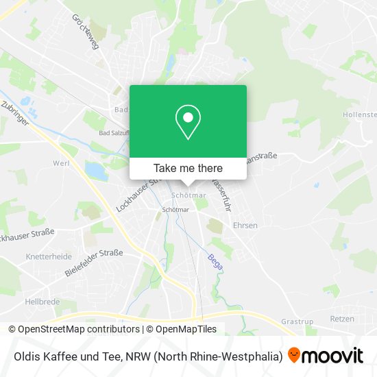 Oldis Kaffee und Tee map