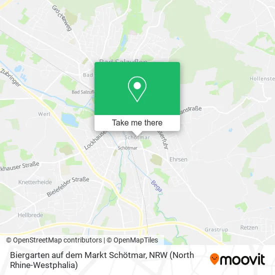 Карта Biergarten auf dem Markt Schötmar