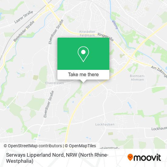 Serways Lipperland Nord map