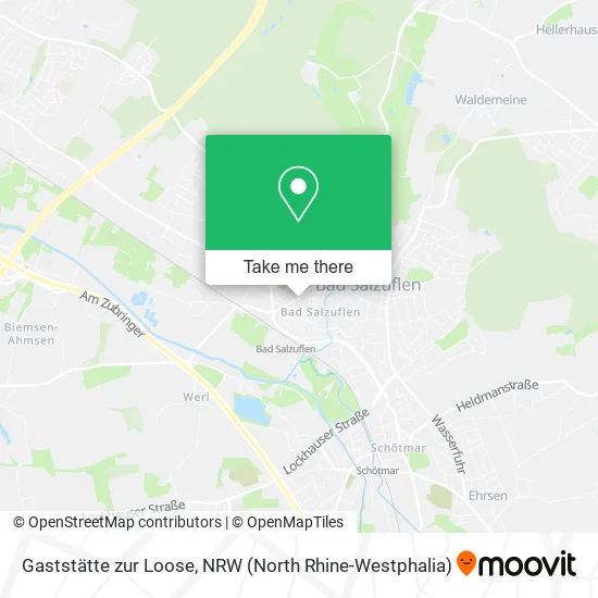 Карта Gaststätte zur Loose