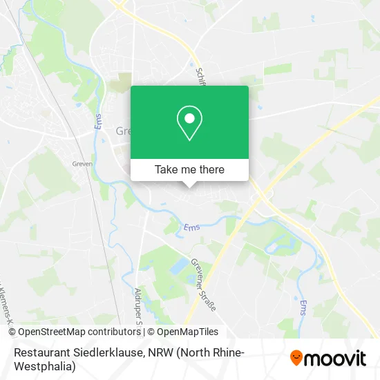 Restaurant Siedlerklause map