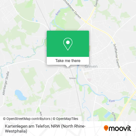 Kartenlegen am Telefon map
