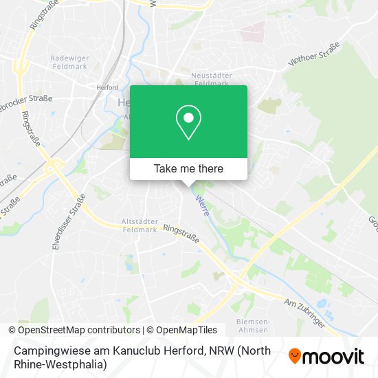Campingwiese am Kanuclub Herford map