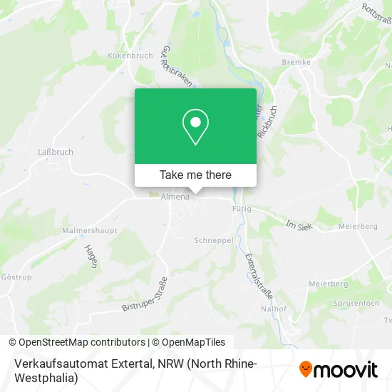 Карта Verkaufsautomat Extertal