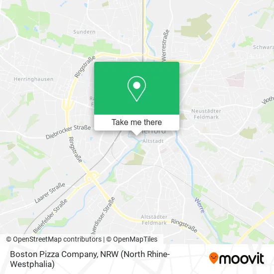 Карта Boston Pizza Company