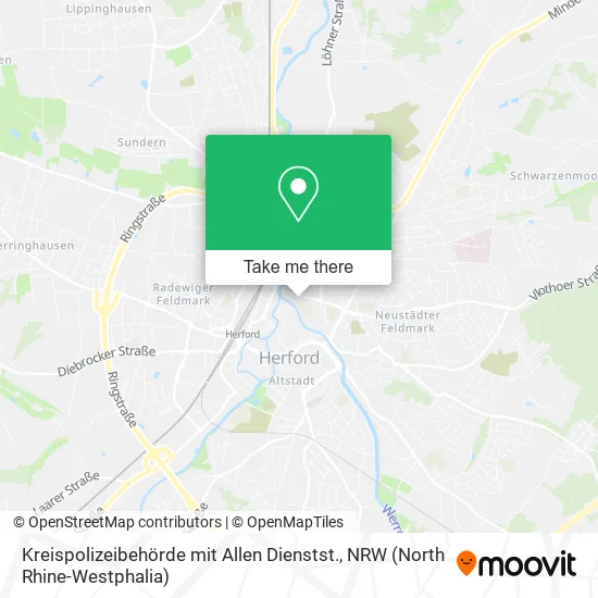 Карта Kreispolizeibehörde mit Allen Dienstst.