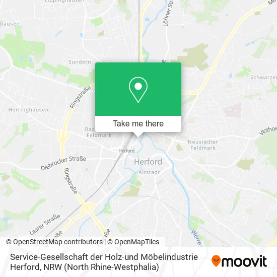 Карта Service-Gesellschaft der Holz-und Möbelindustrie Herford