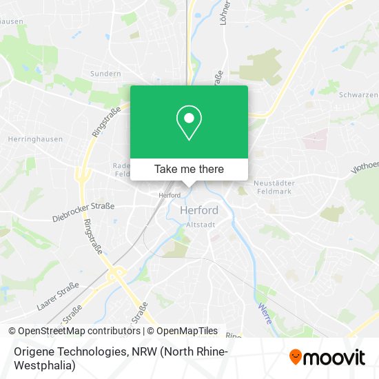 Карта Origene Technologies