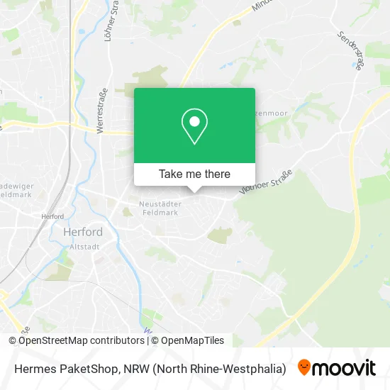 Hermes PaketShop map