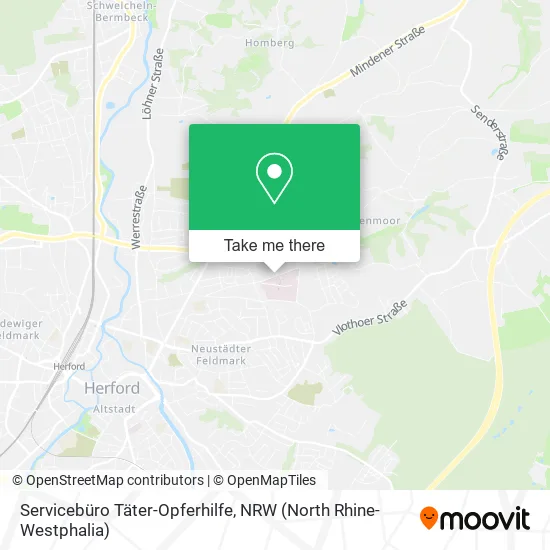 Карта Servicebüro Täter-Opferhilfe