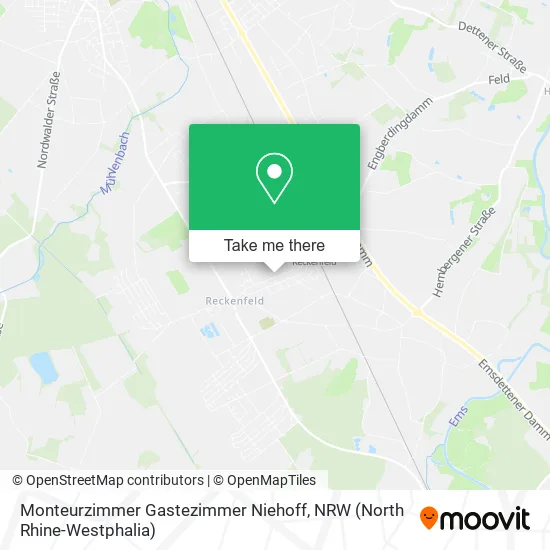 Карта Monteurzimmer Gastezimmer Niehoff