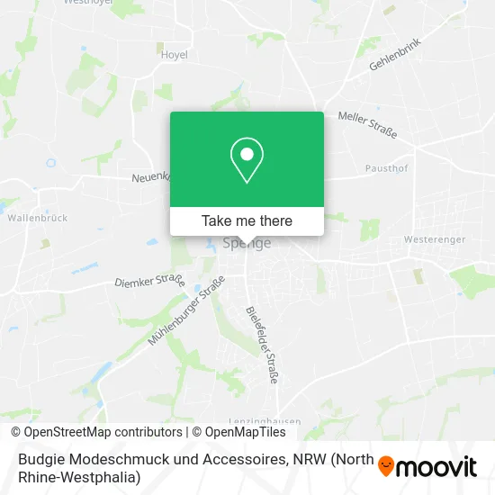 Карта Budgie Modeschmuck und Accessoires