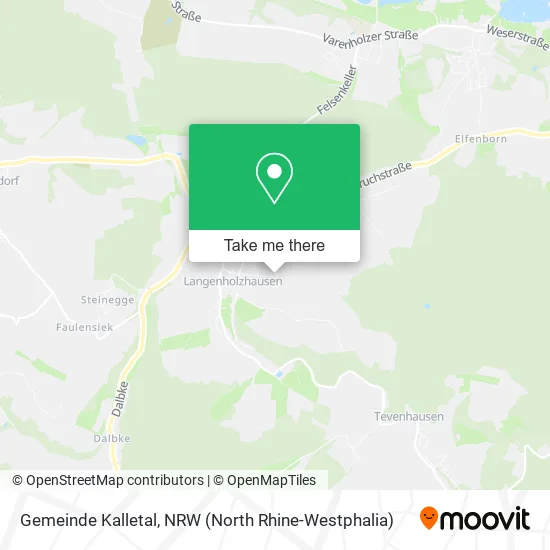 Карта Gemeinde Kalletal