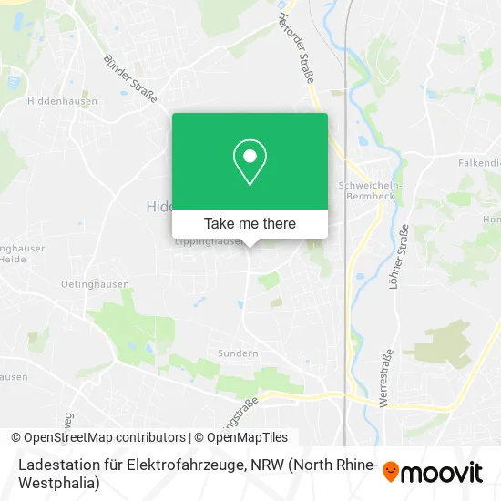 Карта Ladestation für Elektrofahrzeuge