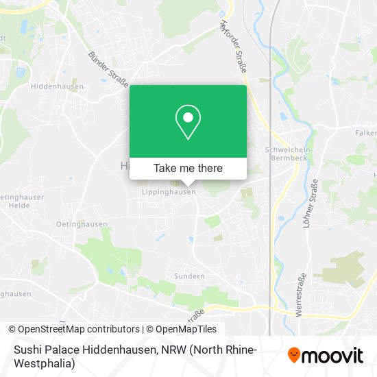 Sushi Palace Hiddenhausen map
