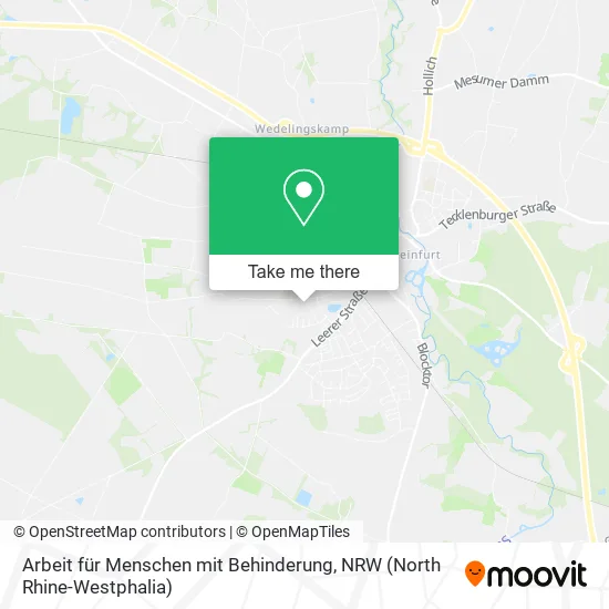 Карта Arbeit für Menschen mit Behinderung